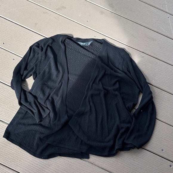 Simply Vera Vera Wang Black Knit Cardigan medium - Picture 1 of 4